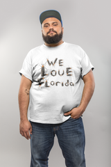 We Love Florida Lovebugs Love Florida all cotton shirts, men's and women's fits available