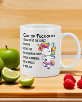 Cup of Fuckoffee Unicorn 15 ounce coffee mug