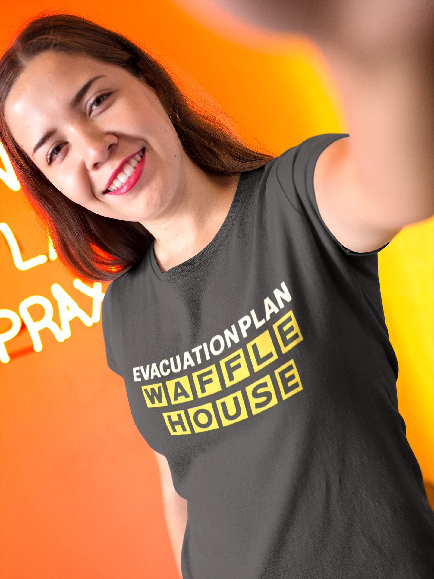 Evacuation Plan WAFFLE HOUSE Shirt – Florida Hurricane Humor Tee Florida