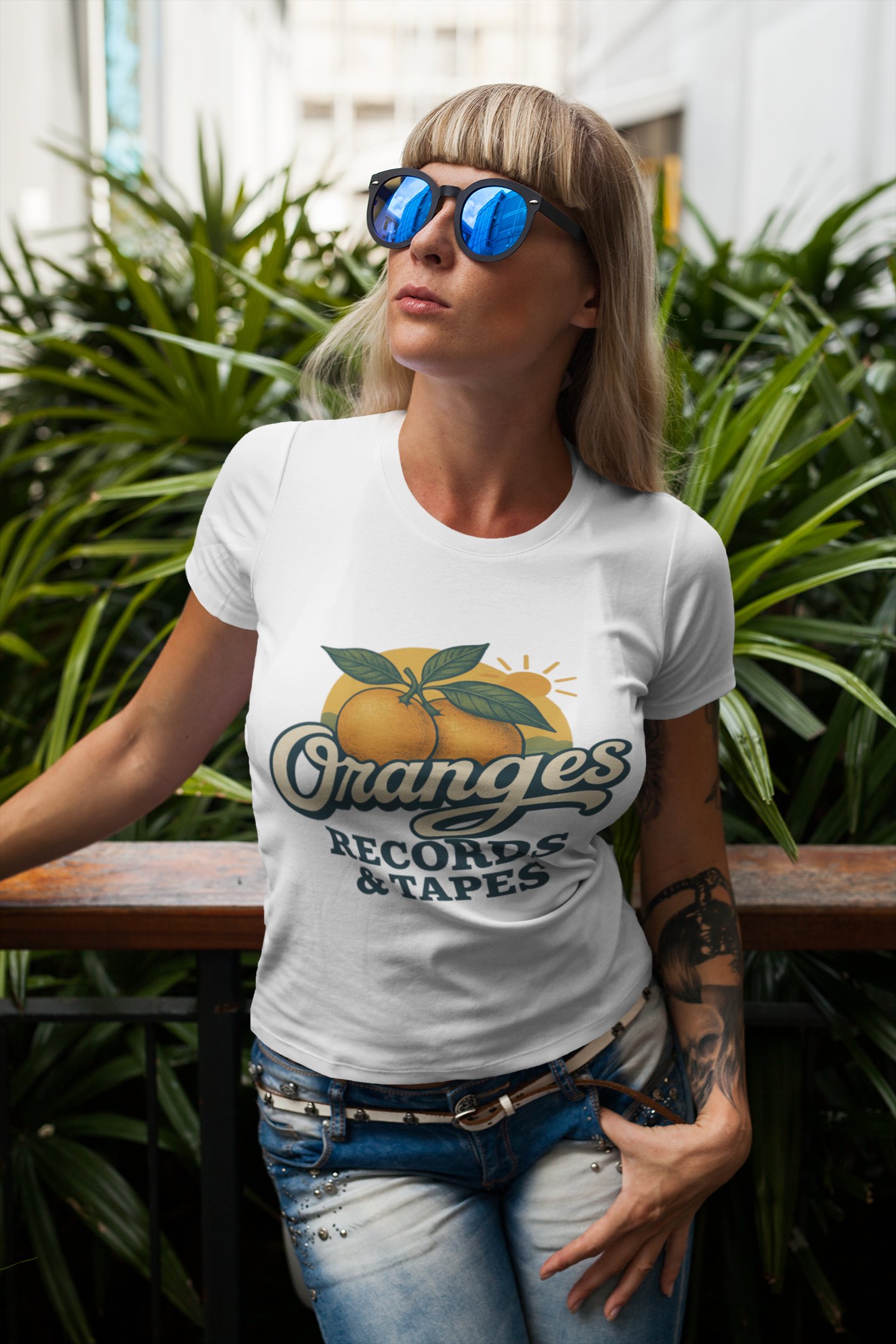 Oranges Records & Tapes Vintage Tee – Florida Retro Music Vibes | Funny Florida Shirt
