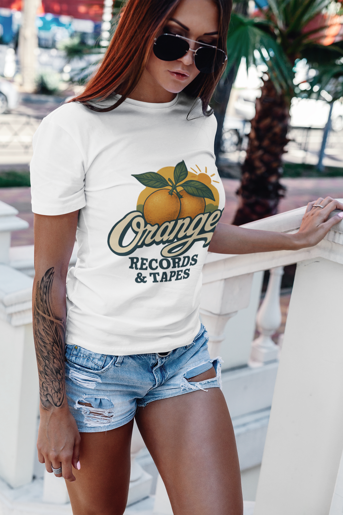 Oranges Records & Tapes Vintage Tee – Florida Retro Music Vibes | Funny Florida Shirt
