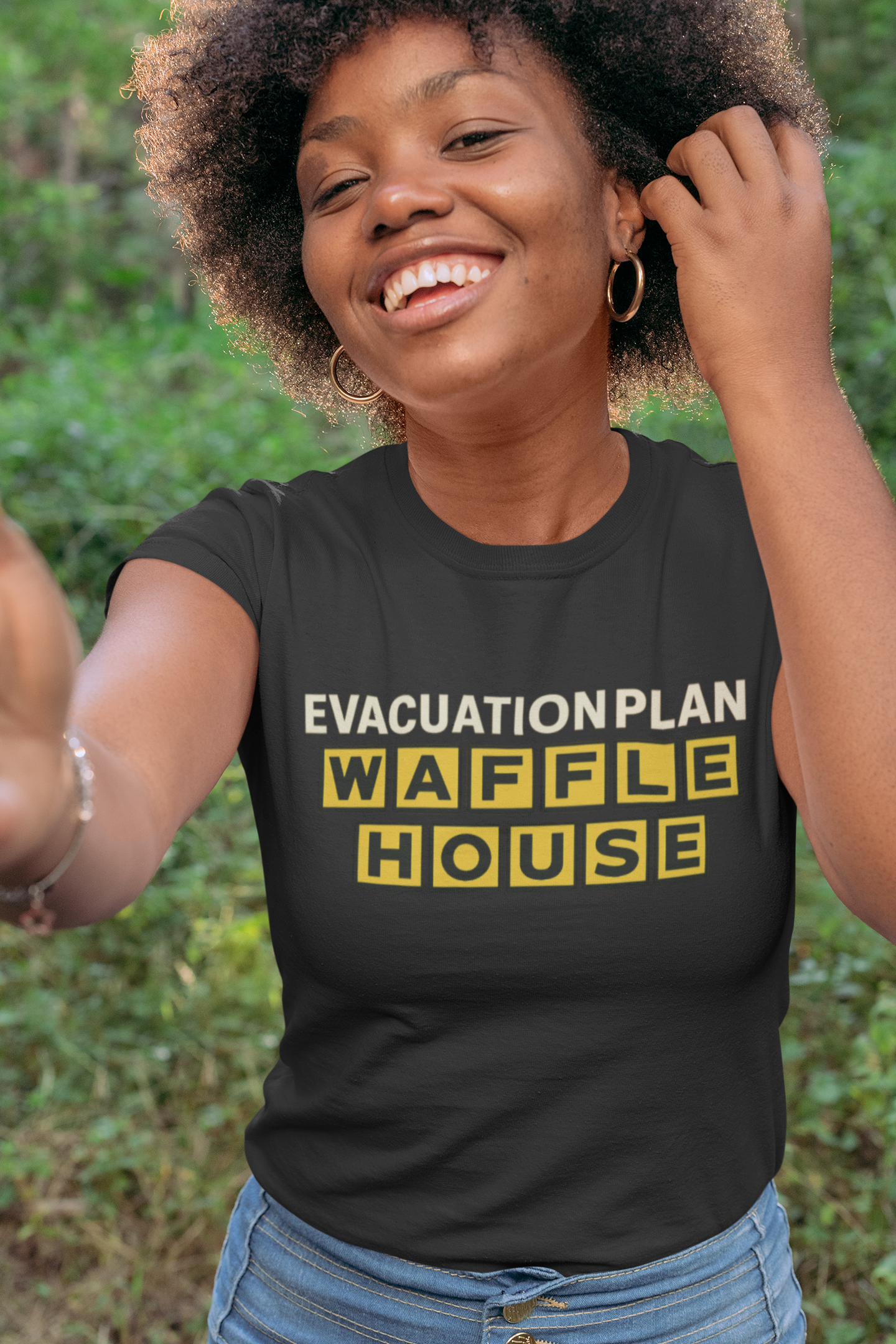 Evacuation Plan WAFFLE HOUSE Shirt – Florida Hurricane Humor Tee Florida