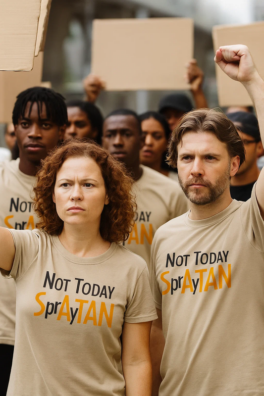 Not Today SprAyTAN shirts for the masses, the proletriats, the workers