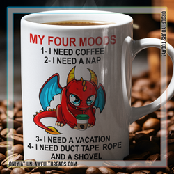 My Four Moods 15oz Ceramic Mug