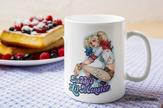 HQ Daddys little monster  15oz Ceramic Mug