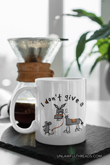 I don't give a rat's ass coffee mug 15 ounces
