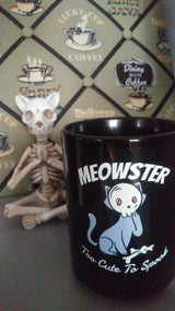 MEOWSTER Too cute to Spook 15 oz. mug