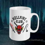 Hellfire Club shirts and mugs available asap. men's, women's and youth's sizes going fassst