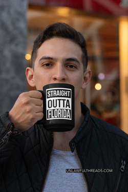 Funny Florida Straight Outta Florida coffee mug 15oz Mug