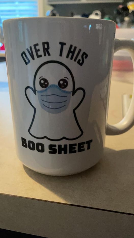 Over all this boo sheet 15 oz. mug or shirt