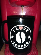 I Love Coffee Group Mug 15 oz.