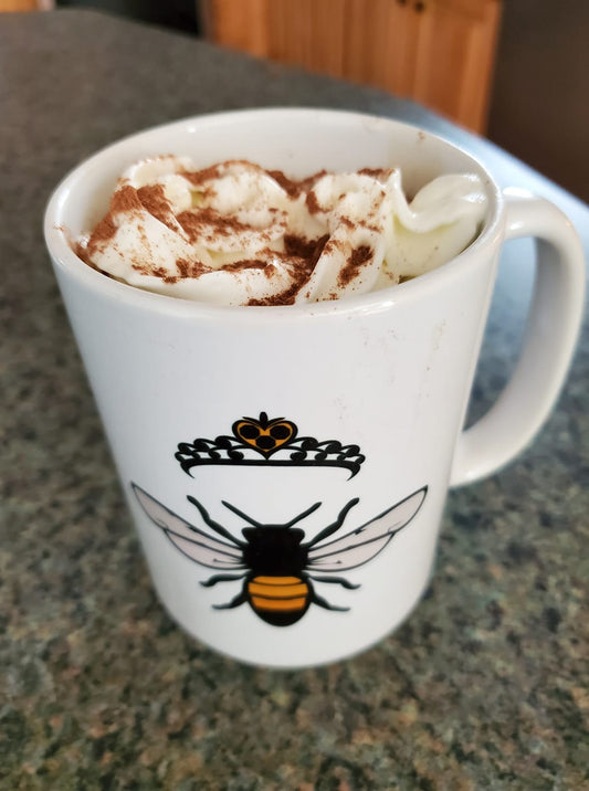 Queen Bee.  shirt  mug or tote