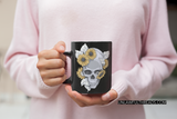Sunflower Skull coffee mug 15oz Ceramic Mug
