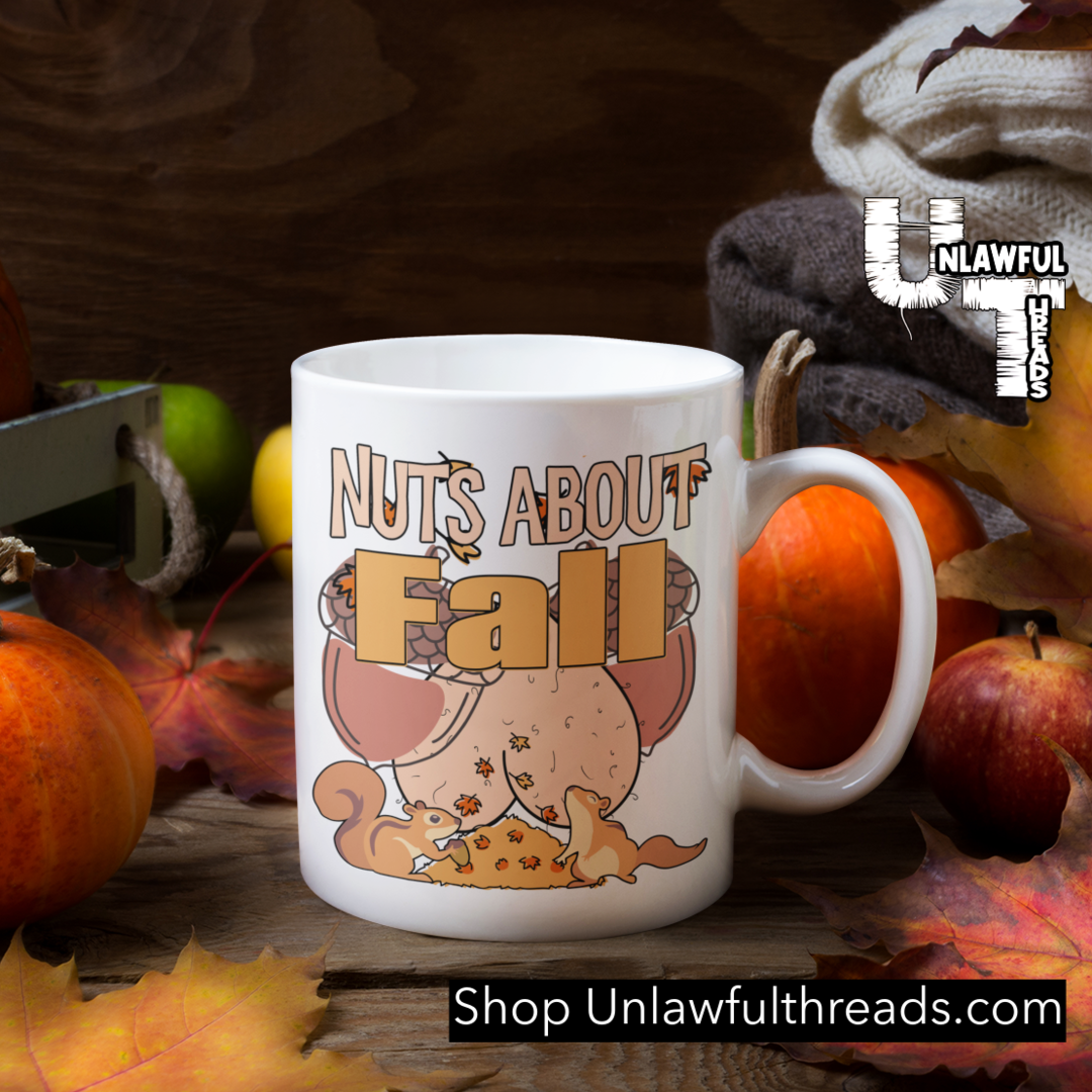 Nuts about FALL  coffee mug 15 ounces