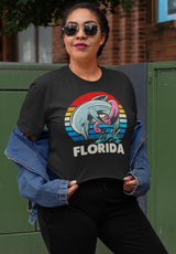 Florida Dolphin in a floatie shirt