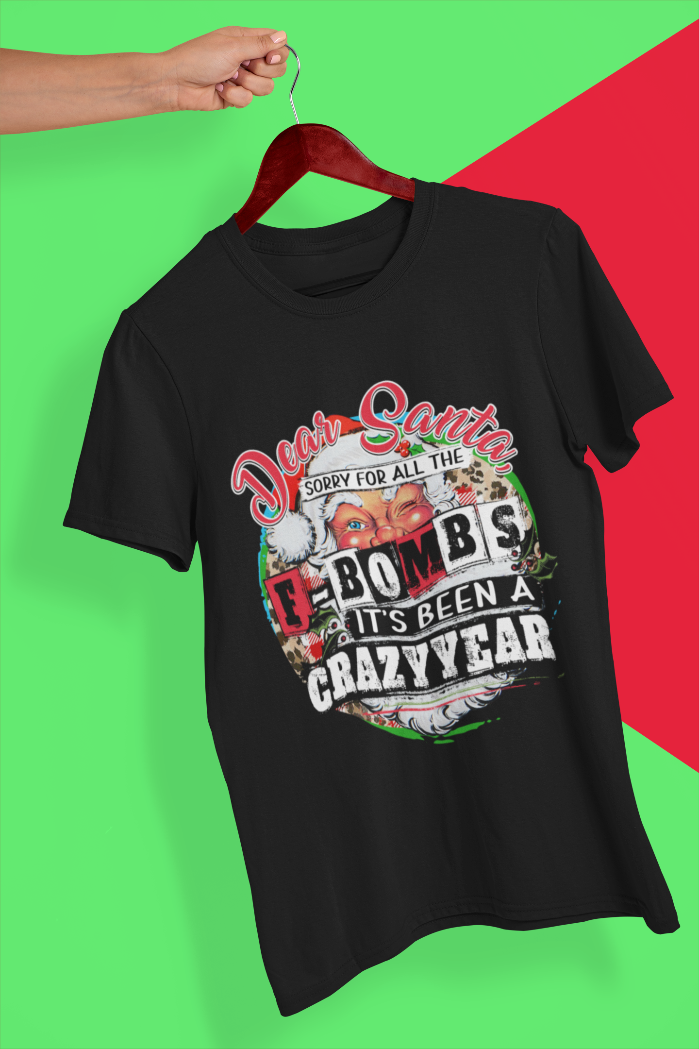 DEAR SANTA, Sorry about all the F-Bombs it's been a Crazy Year coffee mug 15 ounces