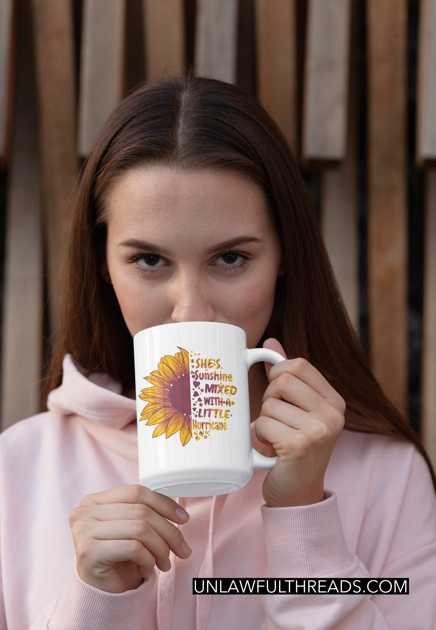 She's Sunshine mixed with a little Hurricane coffee mug 15oz Ceramic Mug