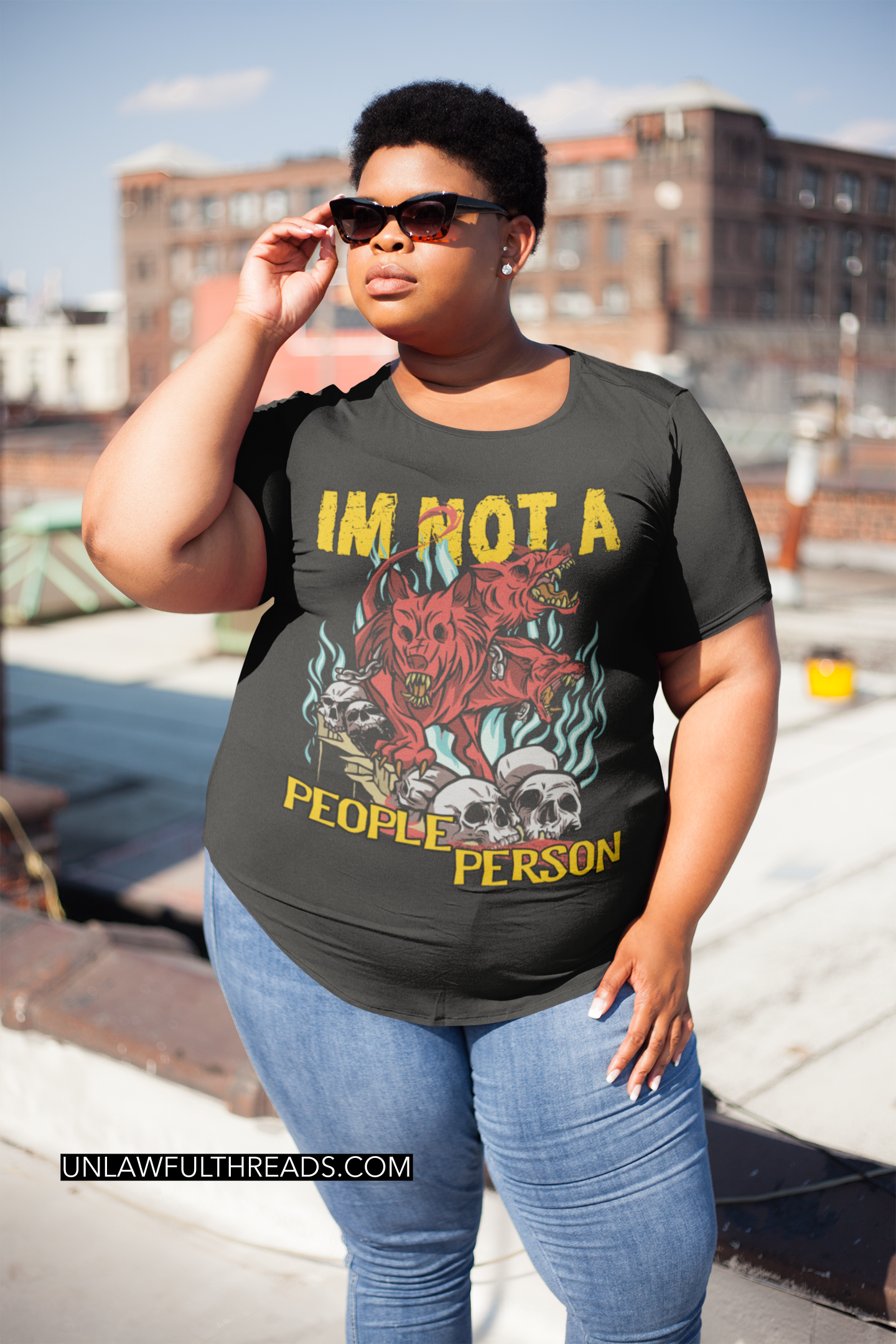 Cerebus I'm not a people person shirt mens/womens Gildan