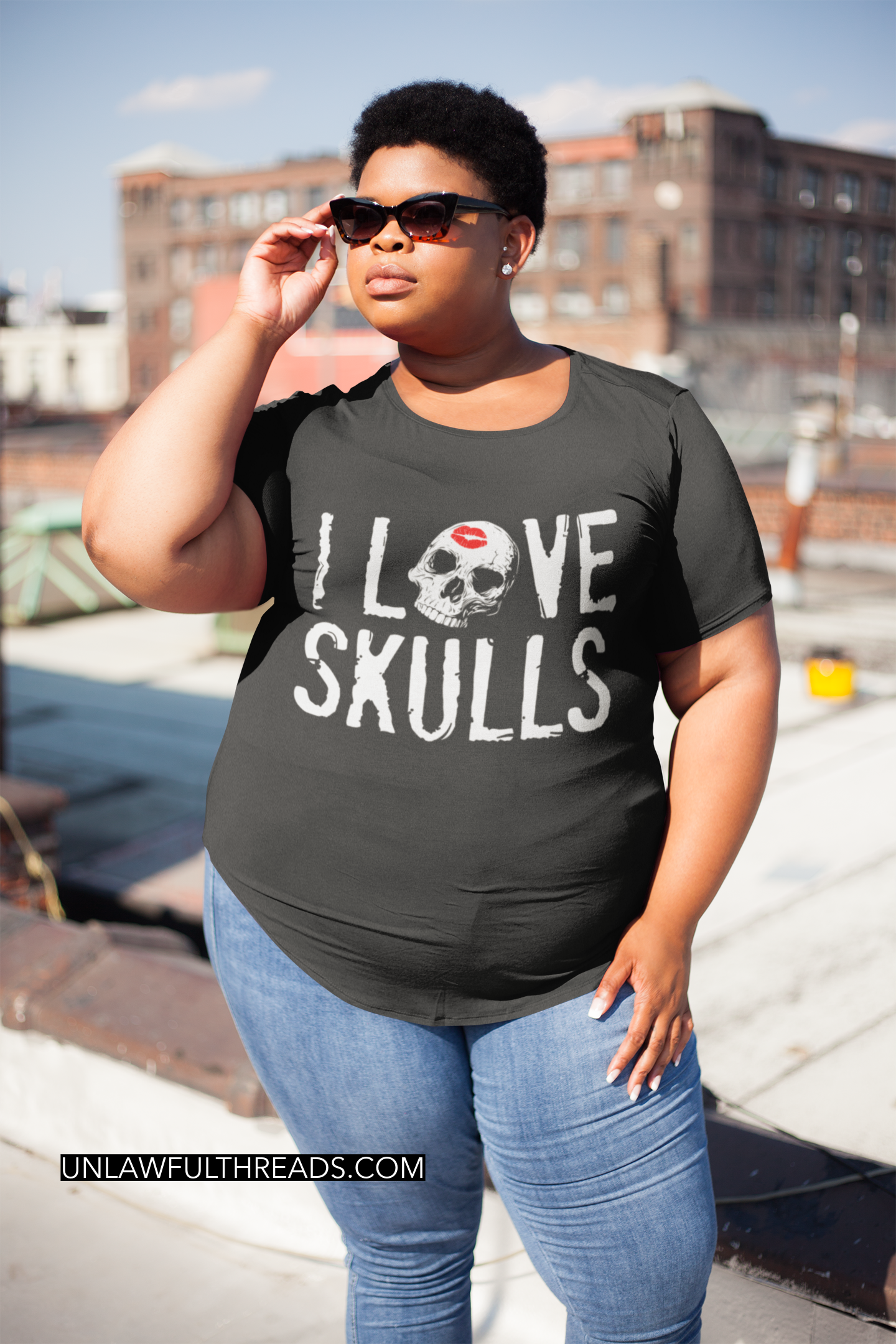 I Love Skulls  shirt  mug or tote