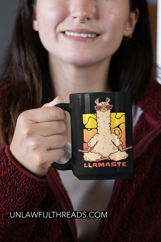 LLAMASTE 15oz Ceramic Mug