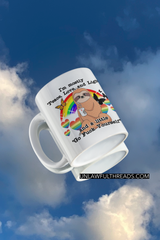 Peace love and light sloth mug 15 ounces ( 3 designs )