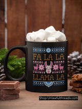 FA LA LA LLAMA LA 15 ounce coffee mug
