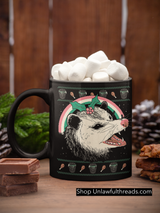 Christmas Opossum coffee mug 15 ounces of pleasure