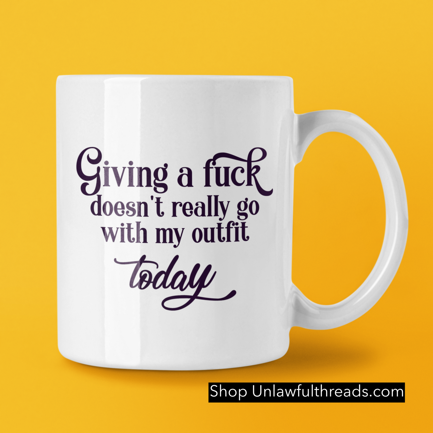 Giving a Fuck doesn't really go with my outfit today 15 oz. coffee mug