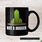 Not a Hugger cactus edition  15 ounce ceramic coffee mug