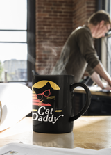 Cat Daddy black coffee mug 15 oz.