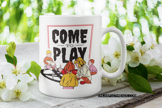 Come to Play Children's games 15oz Ceramic Mug