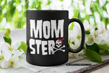 Momster black shirt OR black coffee mug 15 oz.