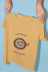 Life Begins After Coffee coffee shirt Gildan cotton