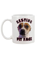 custom dog coffe mug pitbull Resting Pit Face custom dog coffee mug 15oz Mug