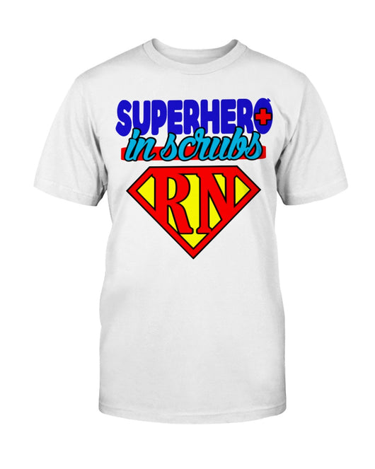 Superhero in Scrubs rn Gildan Cotton T-Shirt