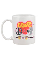 PEACE LOVE and CAROLE DID IT coffee mug 15oz Mug
