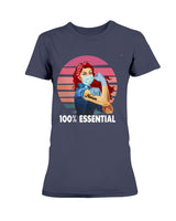 100% Essential Nurse Redhead Gildan Ultra Ladies T-Shirt