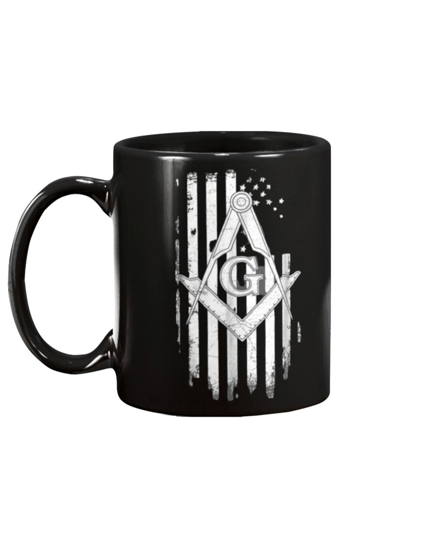 custom mason flag mug 15oz.