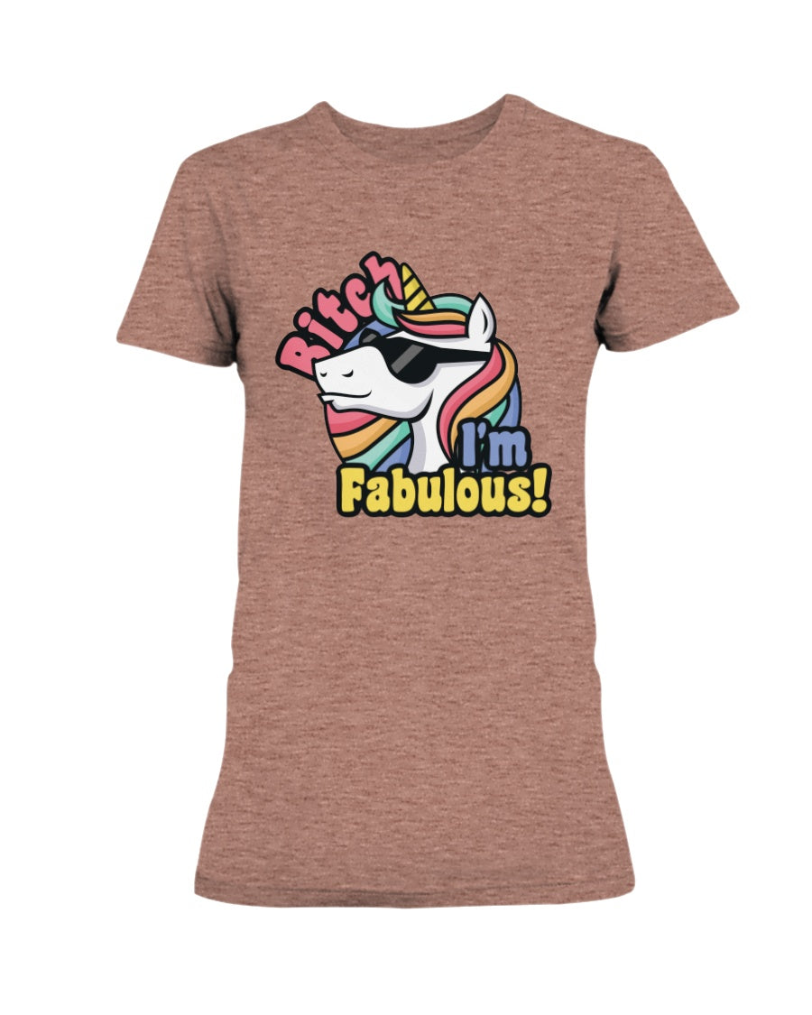 Funny unicorn shirt or mug Bitch I'm Fabulous funny unicorn coffee mug or shirt