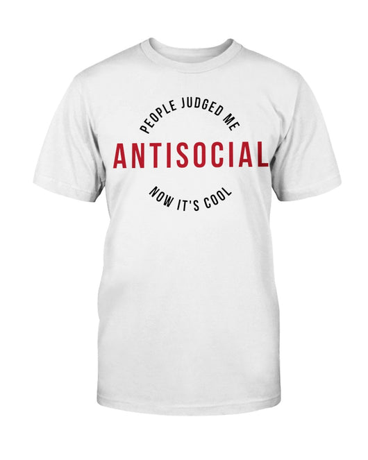 Antisocial now it's cool Gildan Cotton T-Shirt