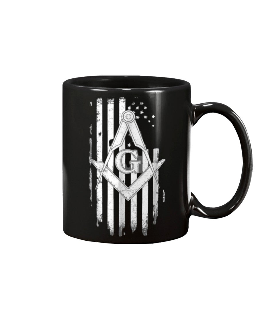 custom mason flag mug 15oz.