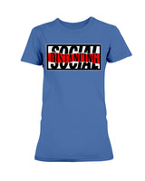 Social Distancing w a little distortion  Gildan Ultra Ladies T-Shirt