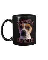 custom dog coffe mug pitbull Resting Pit Face custom dog coffee mug 15oz Mug