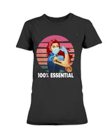 100% Essential Nurse Redhead Gildan Ultra Ladies T-Shirt