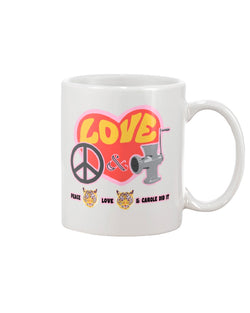 PEACE LOVE and CAROLE DID IT coffee mug 15oz Mug