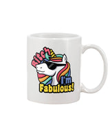 Funny unicorn shirt or mug Bitch I'm Fabulous funny unicorn coffee mug or shirt