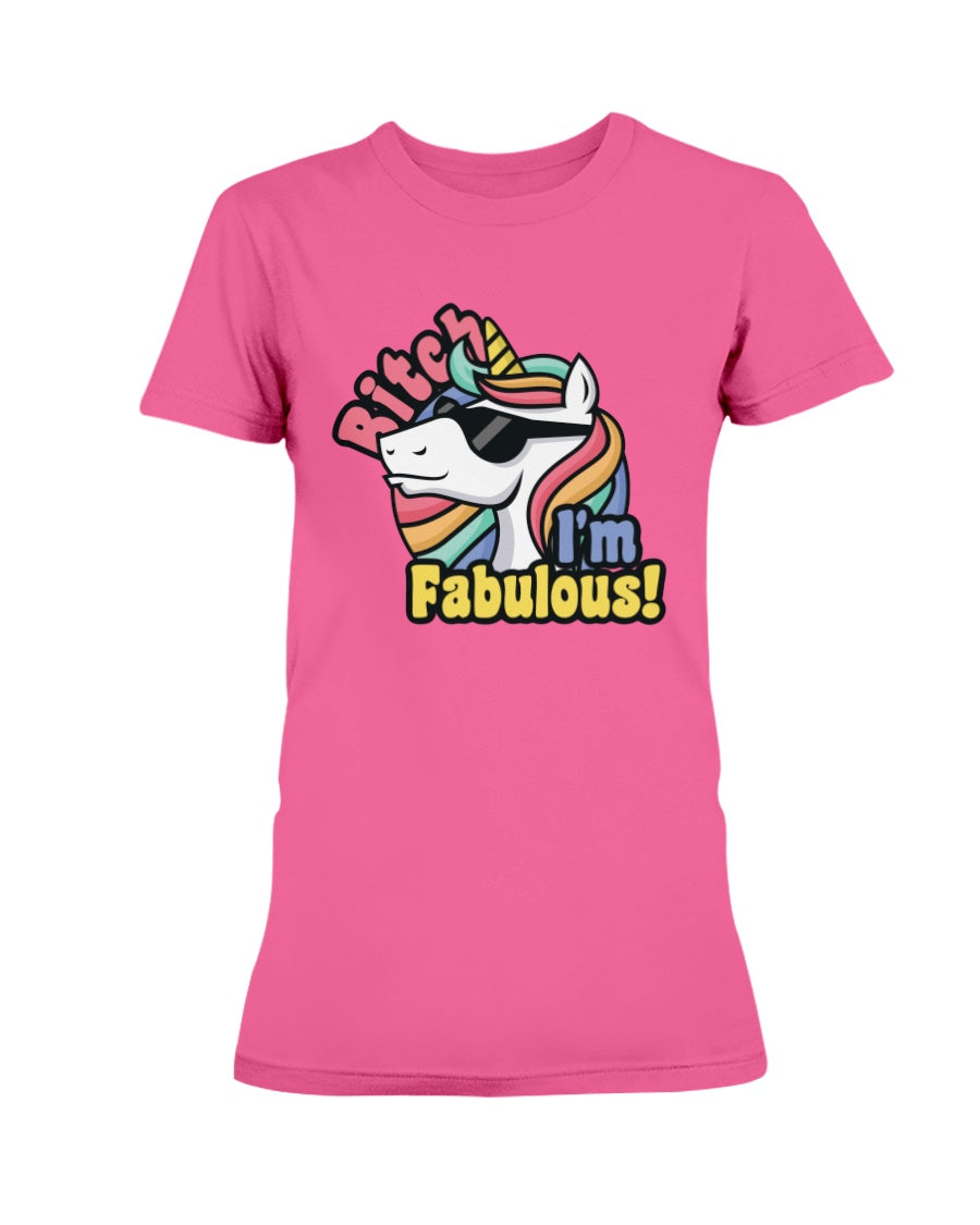 Funny unicorn shirt or mug Bitch I'm Fabulous funny unicorn coffee mug or shirt