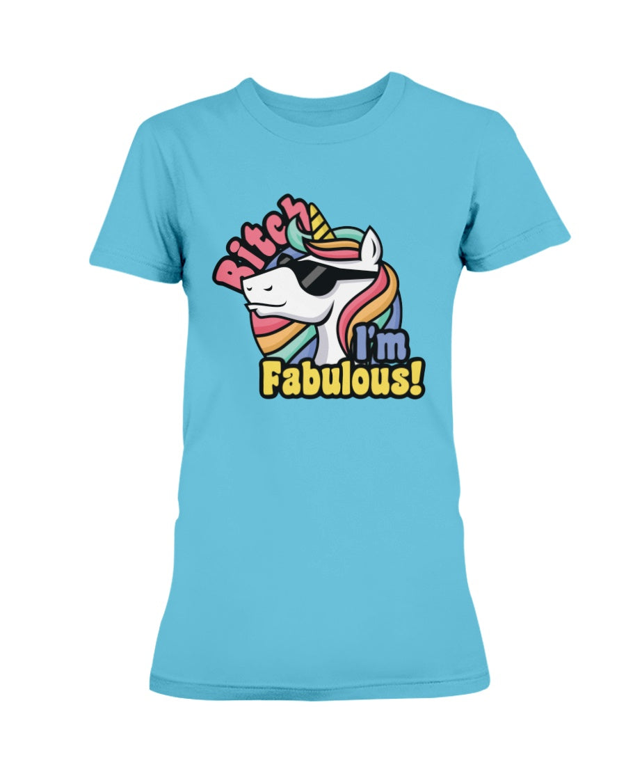 Funny unicorn shirt or mug Bitch I'm Fabulous funny unicorn coffee mug or shirt