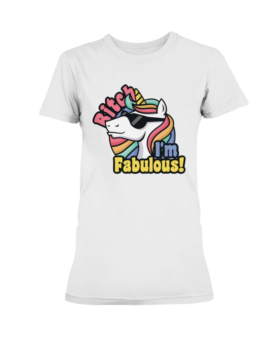 Funny unicorn shirt or mug Bitch I'm Fabulous funny unicorn coffee mug or shirt