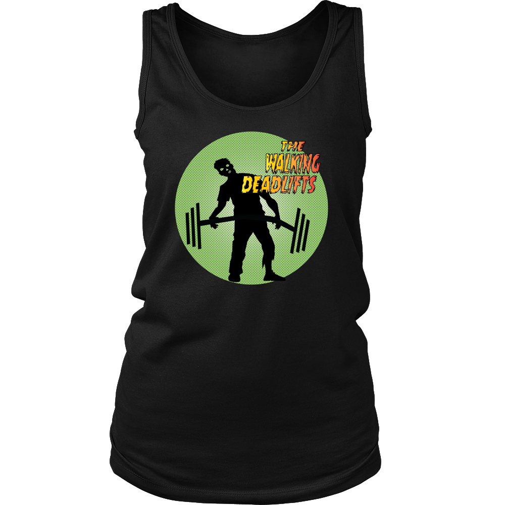 The Walking Deadlifts sleeveles Zombie lifting shirt! M/F cuts!
